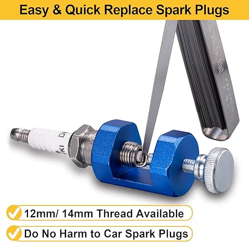 Miniatura 2 de Toolwiz Herramienta de huecos de bujías, huecos de bujías, herramienta de huecos de bujías, kit de ajuste de huecos de chispas para la mayoría de