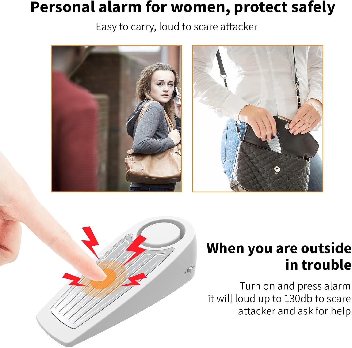 Door Stop Alarm as personal alarm