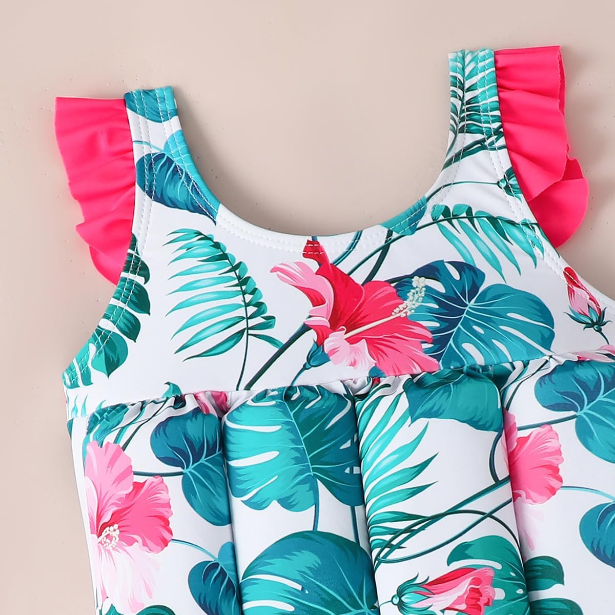 IDOPIP Kids Boys Girls Floatation Swimsuit with Adjustable Buoyancy Baby Float Suit Swim Vest One Piece Swimwear Bathing Suit - Image 4