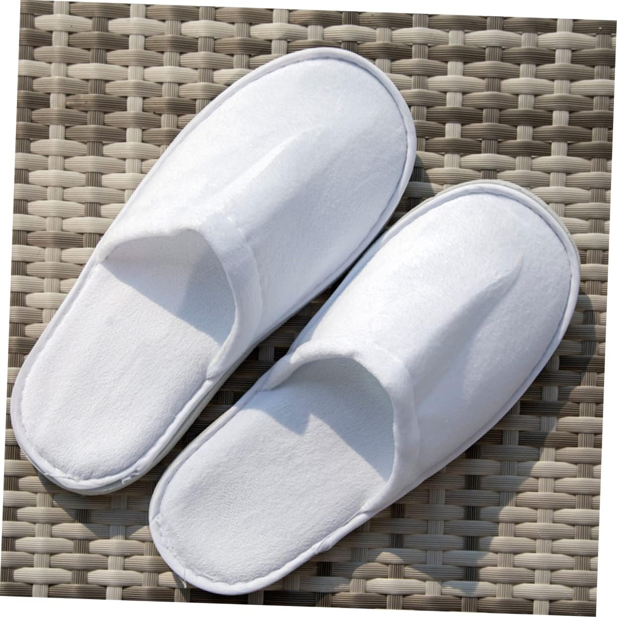 FOMIYES 10pairs Hotel Slippers for Men Disposable Spa Slippers Bulk Non-woven Women House
