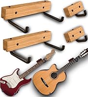 Vista 13 de Soporte de Pared para Guitarra en Ángulo - Colgador de Pared Horizontal para Guitarra, Ukelele, Bajo, Guitarra Eléctrica, Banjo en Inclinación