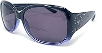 Vista 2 de The Pizzazz - Lentes de sol bifocales para mujer, lentes de lectura coloridos de dos tonos, lentes de sol bifocales degradados para mujer