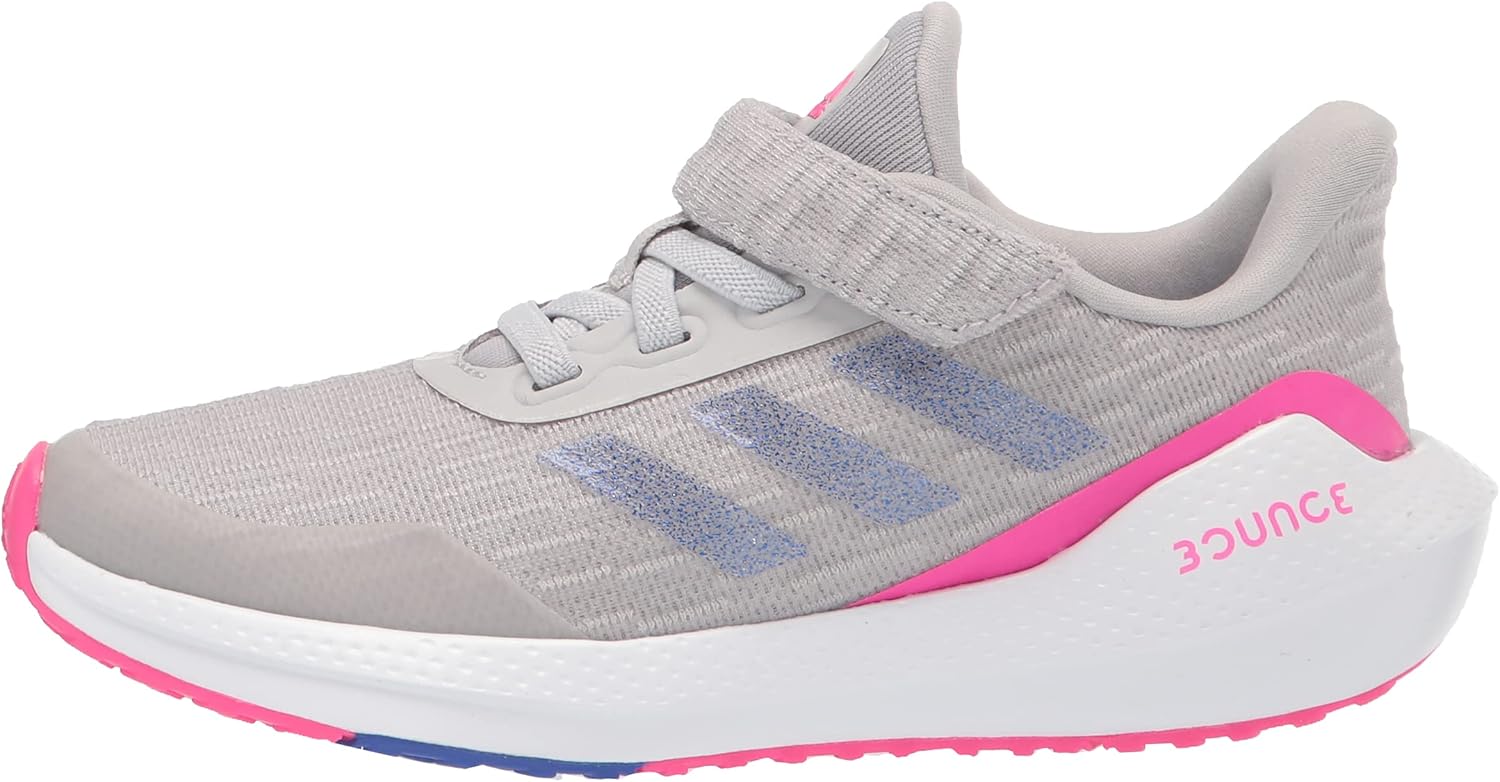  | adidas Unisex-Child EQ21 Running Shoe, Grey/Sonic Ink/Shock Pink (Elastic), 2 | Running