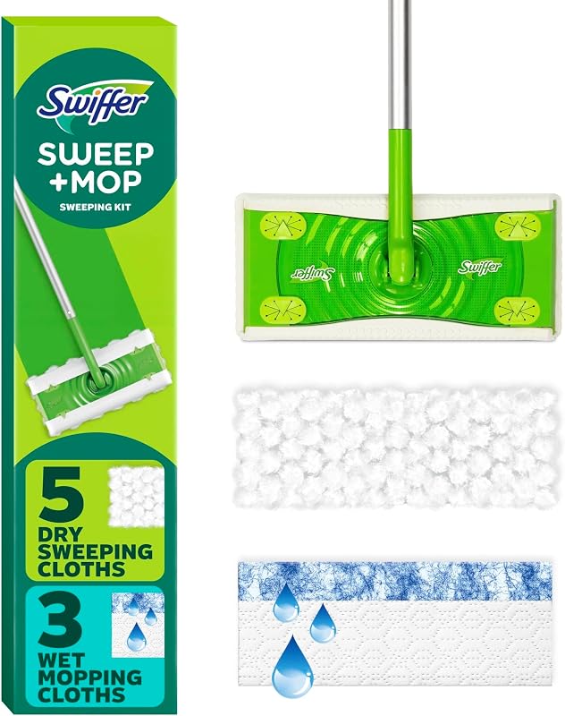 Sweeper Dry + Wet Multi Sweeping Kit (1 Sweeper, 7 Dry Cloths, 3 Wet Cloths)