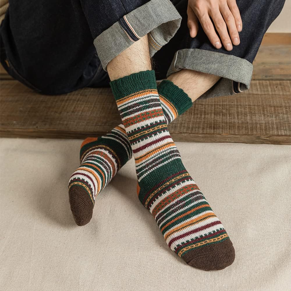 5 Pack Winter Socks For Women - Knitted Socks, Thick, Warm, Soft, Free Size 6-11 - Image 7