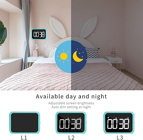 Miniatura 4 de Cronómetro digital con temporizador visual de gran pantalla para cocina, profesores, escuela, aula, cuenta regresiva, cuenta regresiva de 99