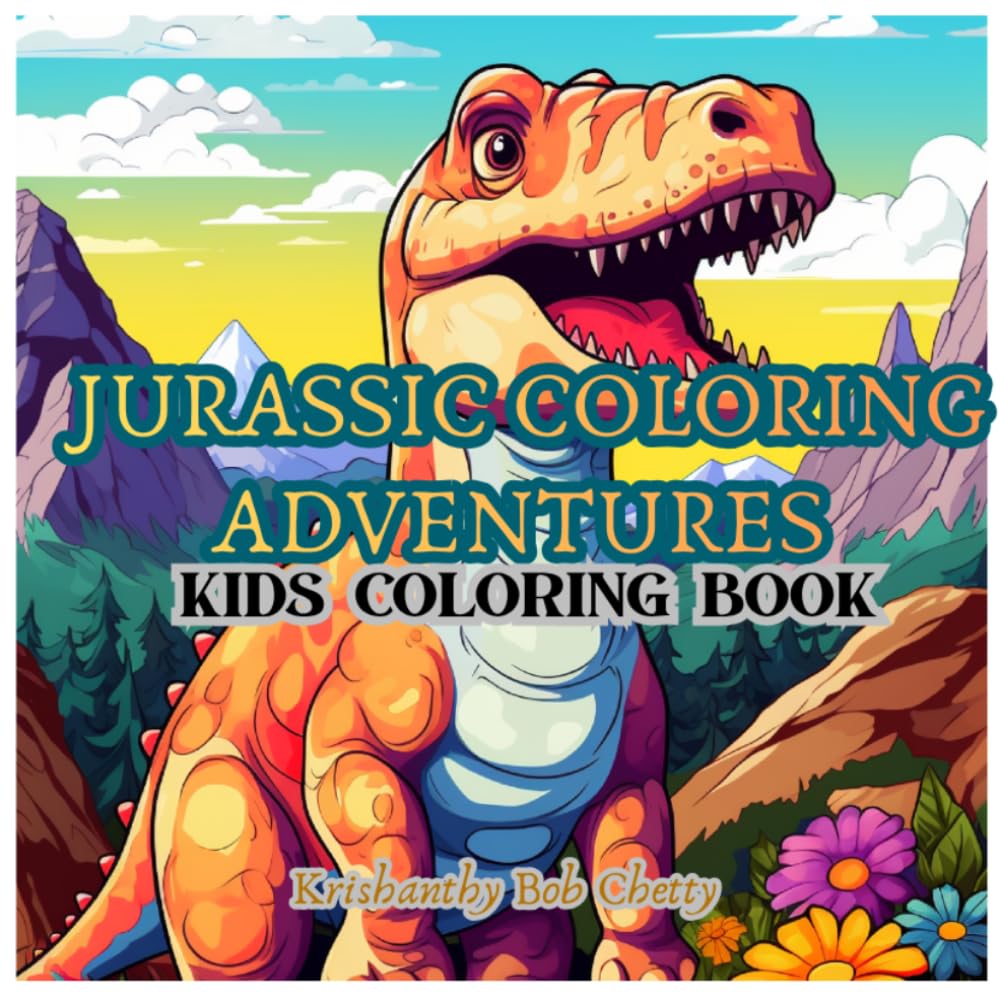 JURASSIC COLORING ADVENTURES: Coloring Book for kids ages 4+. Featuring Super Easy, Bold and Simple designs (The Amazing World of Dinosaurs Coloring Book Series)