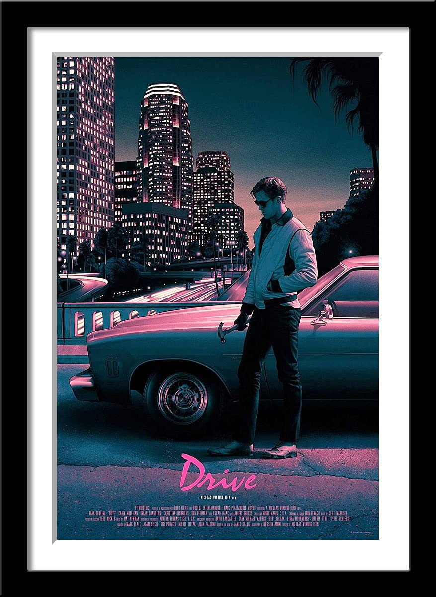 Tallenge - Drive - Ryan Gosling - Hollywood English Action Movie 2011 Graphic Art Poster� - Large Poster Framed (Paper,24x34 inches, Multicolour) (B09F6P11YN) Amazon Price History, Amazon Price Tracker