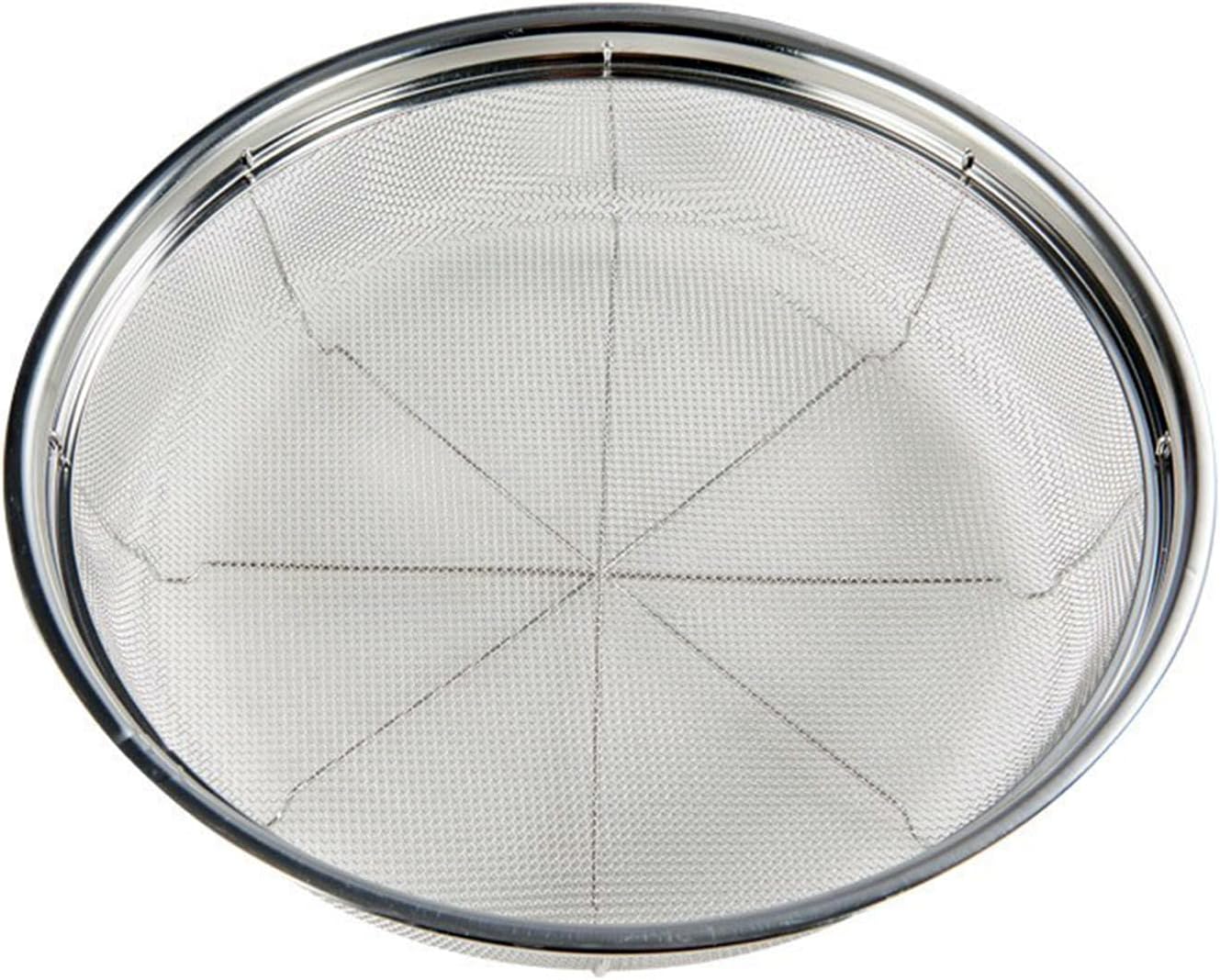 Fine Mesh Strainer for Kitchen, Stainless Steel Colander Bowl for Pasta, Rice, Fruit, Metal Net Baskets with Resting Base - Strain, Drain, Rinse （Diameter 11.61 inch）