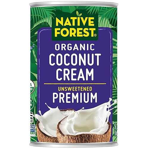 Native Forest - Crema de coco sin azúcar orgánica calidad premium latas de 54 onzas paquete de 12