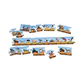 Amazon.com: Melissa & Doug Alphabet Train Jumbo Jigsaw Floor