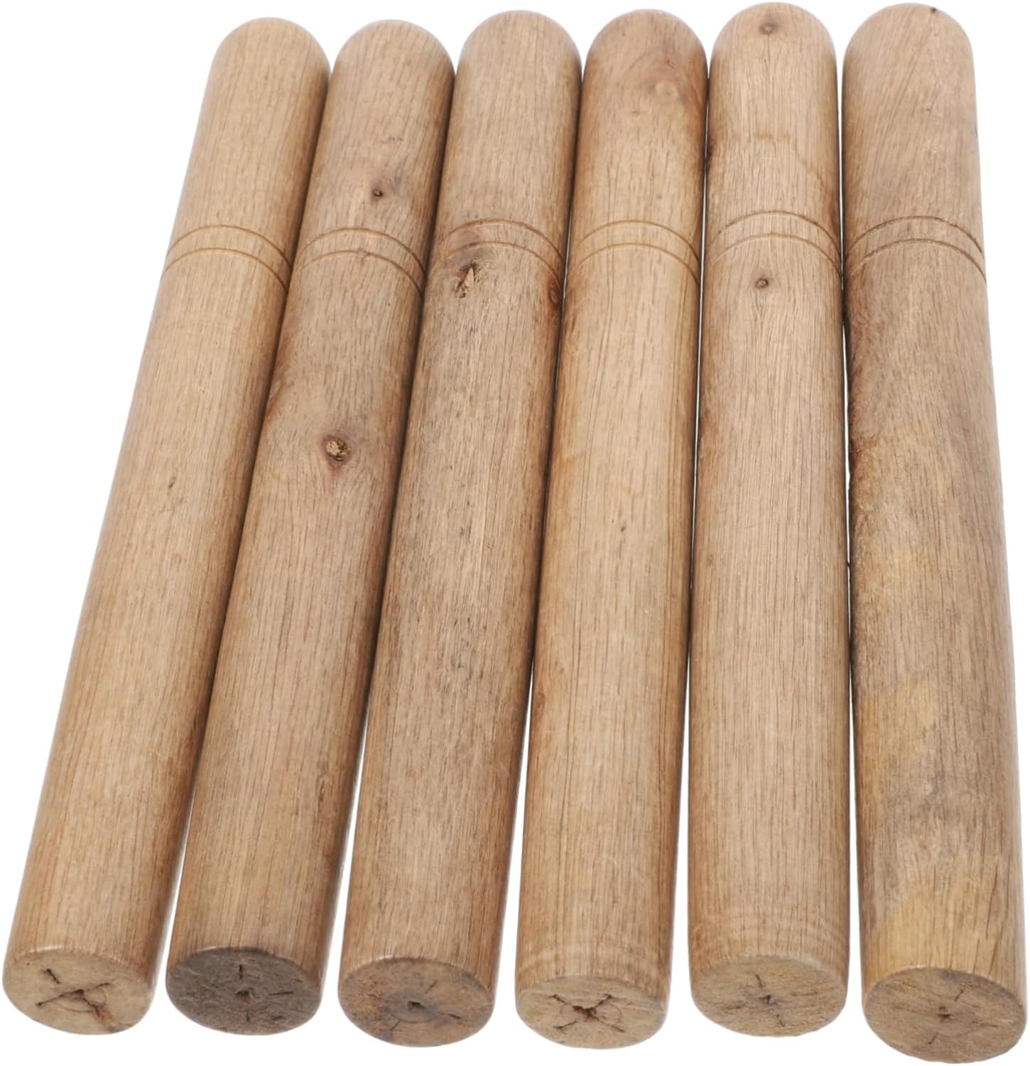 6pcs Ergonomic Wooden Handles for Garden Tools Skid Hammer Axe Replacement Grips Precision Craftsmanship for Hoe and Shovel Use
