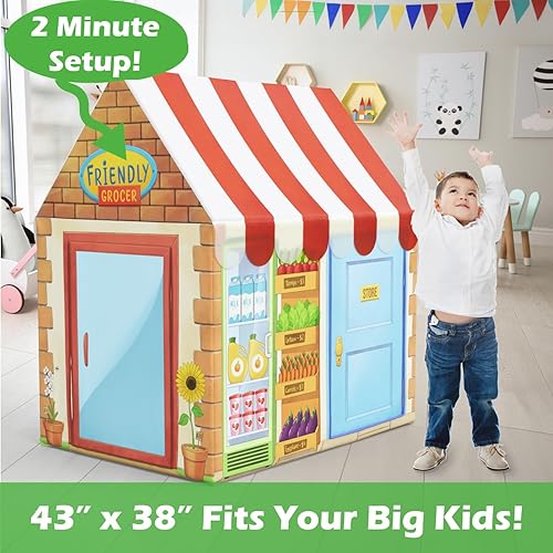 Miniatura 4 de Molcey Tienda de comestibles para juegos de simulación con dinero en efectivo, configuración de 2 minutos, juego de pago de tienda de comestibles