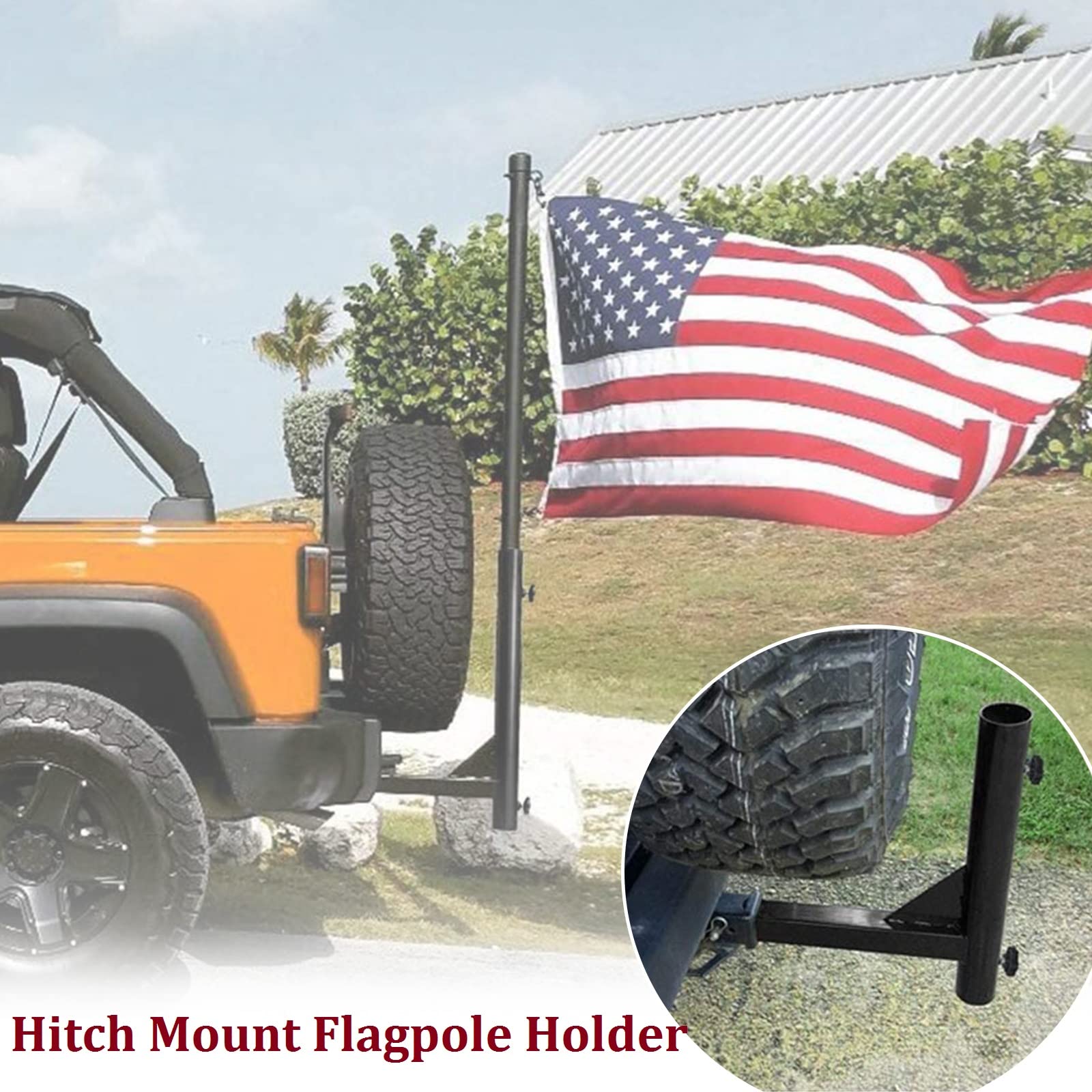 Hitch Flag Holder, Flag Hitch, Truck Hitch Mount, Hitch Flag Holder
