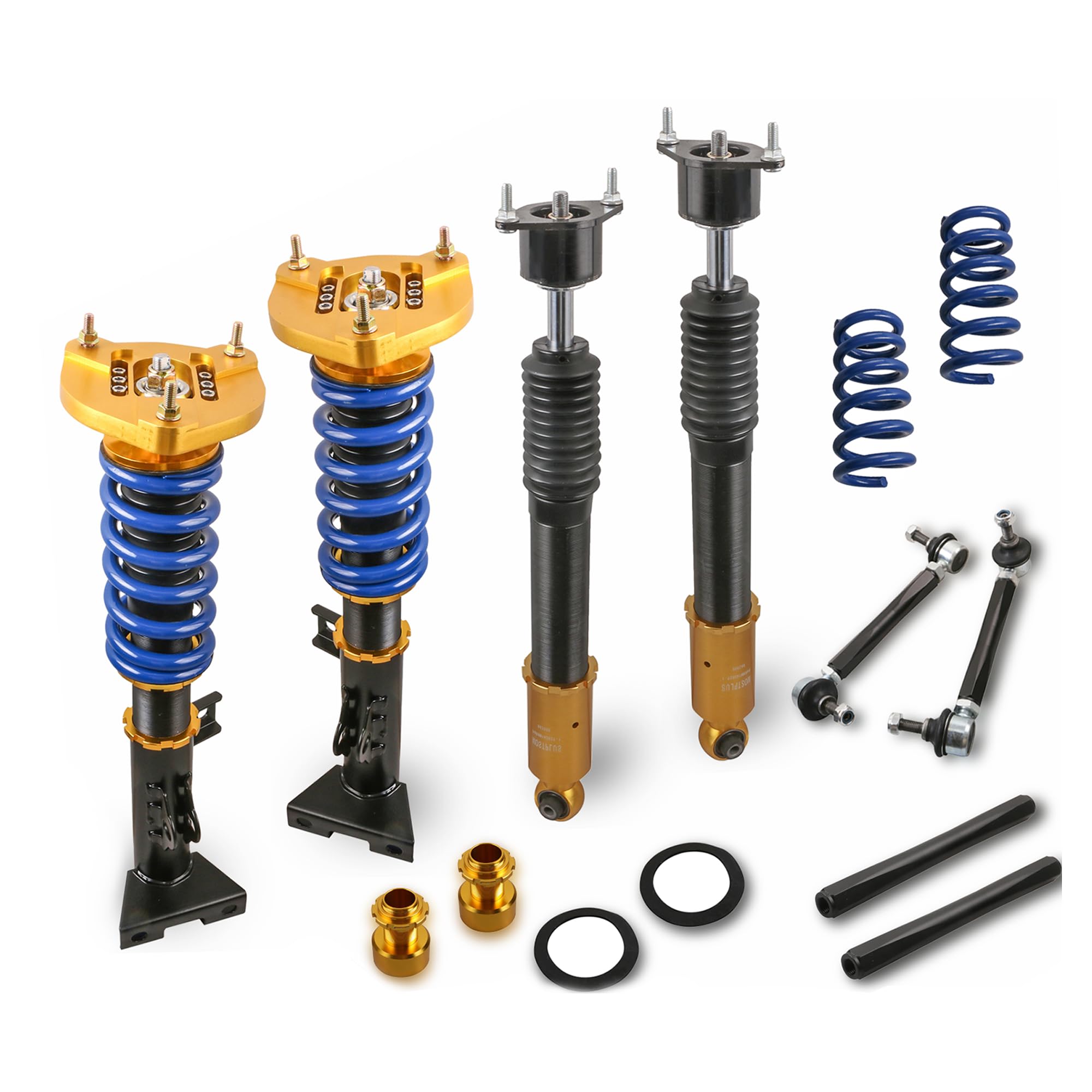 MOSTPLUS Coilover Height Adjustable Struts Compatible with Mercedes-Benz 2011-2014 C180 /2010-2014 C200 C250 /2008-2009 C230 C280 /2008-2014 C300 C350