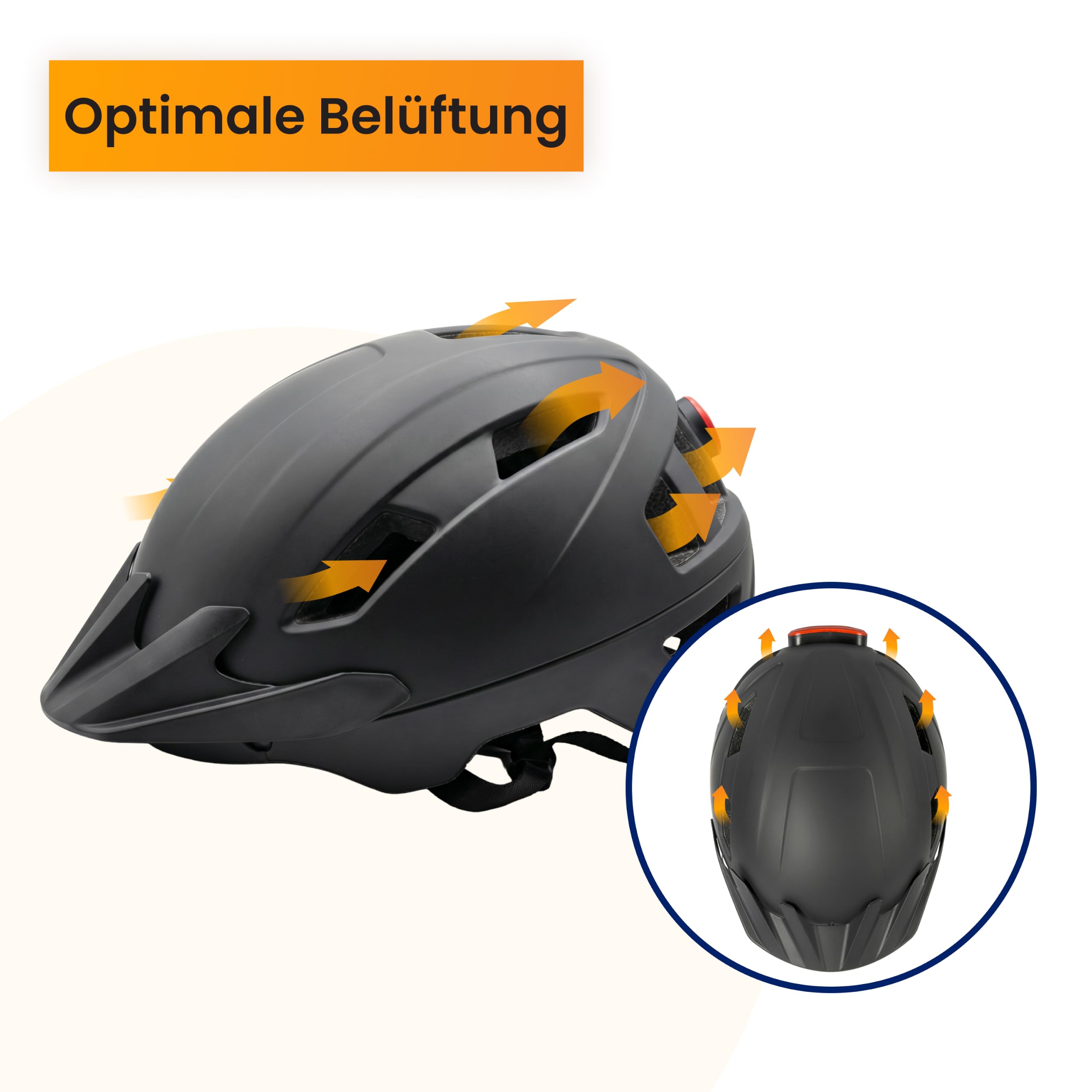 R2B Speed Pedelec Helm mit LED Beleuchtung, Abnehmbares Visier, NTA Certified, Fahrradhelm Damen & Herren, leichter Schnorchelhelm, s Pedelec Helm