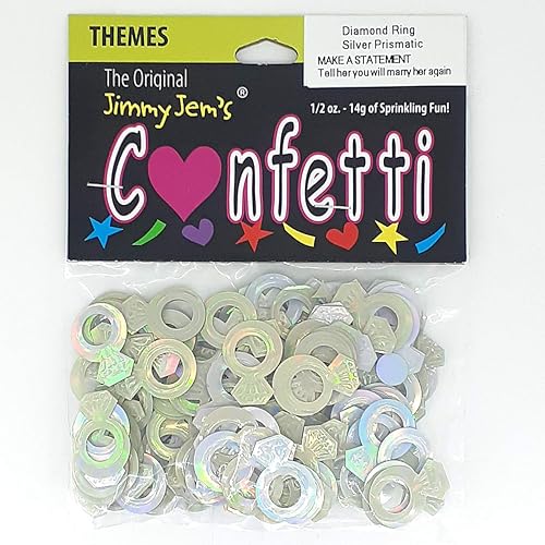 Miniatura 2 de Anillo de diamantes de confeti de plata Prisma - Paquete al por menor #9413 QS0