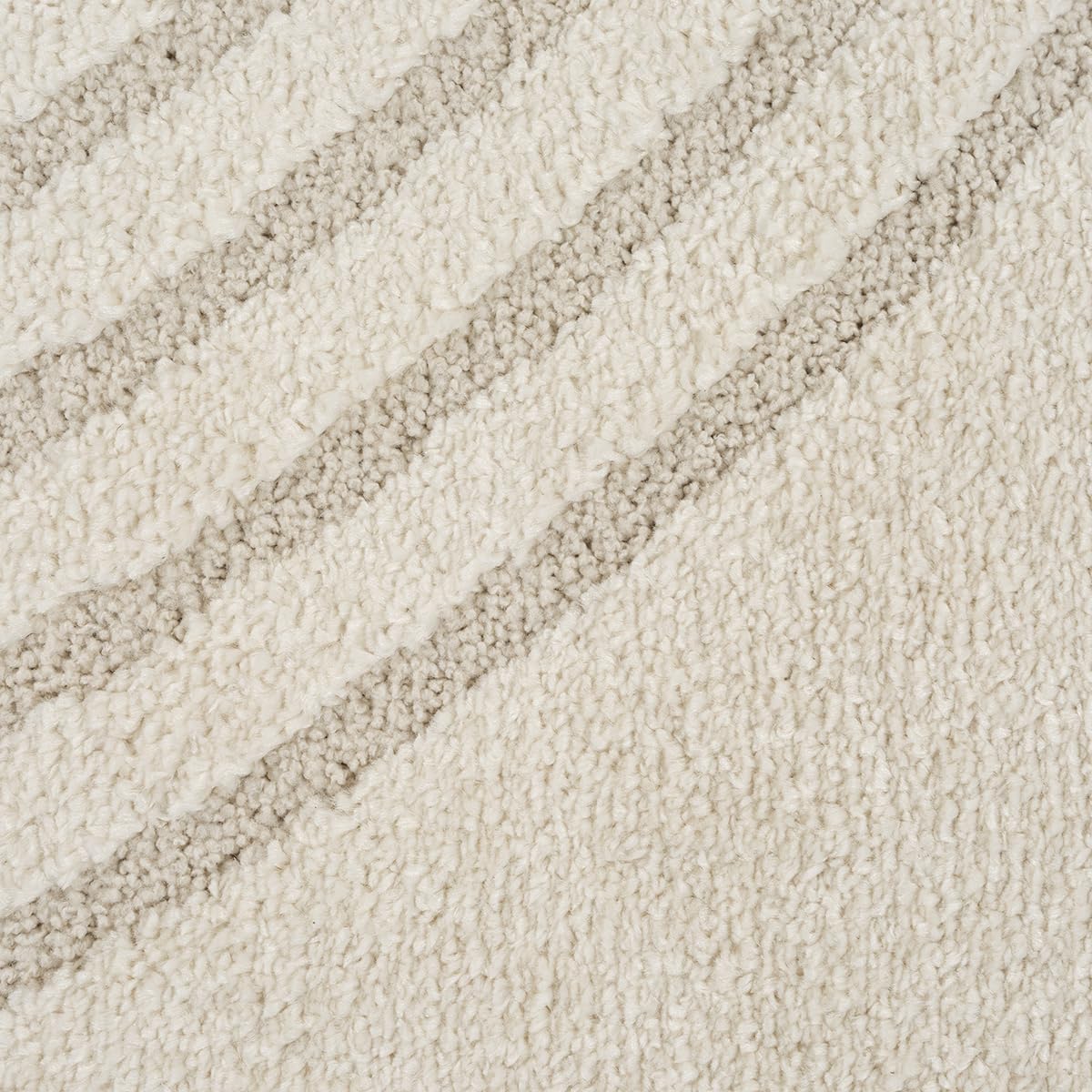 the carpet Elisa, tappeto moderno per soggiorno, design geometrico, alta densità di pelo e piacevolmente morbido, crema, 200 x 280 cm