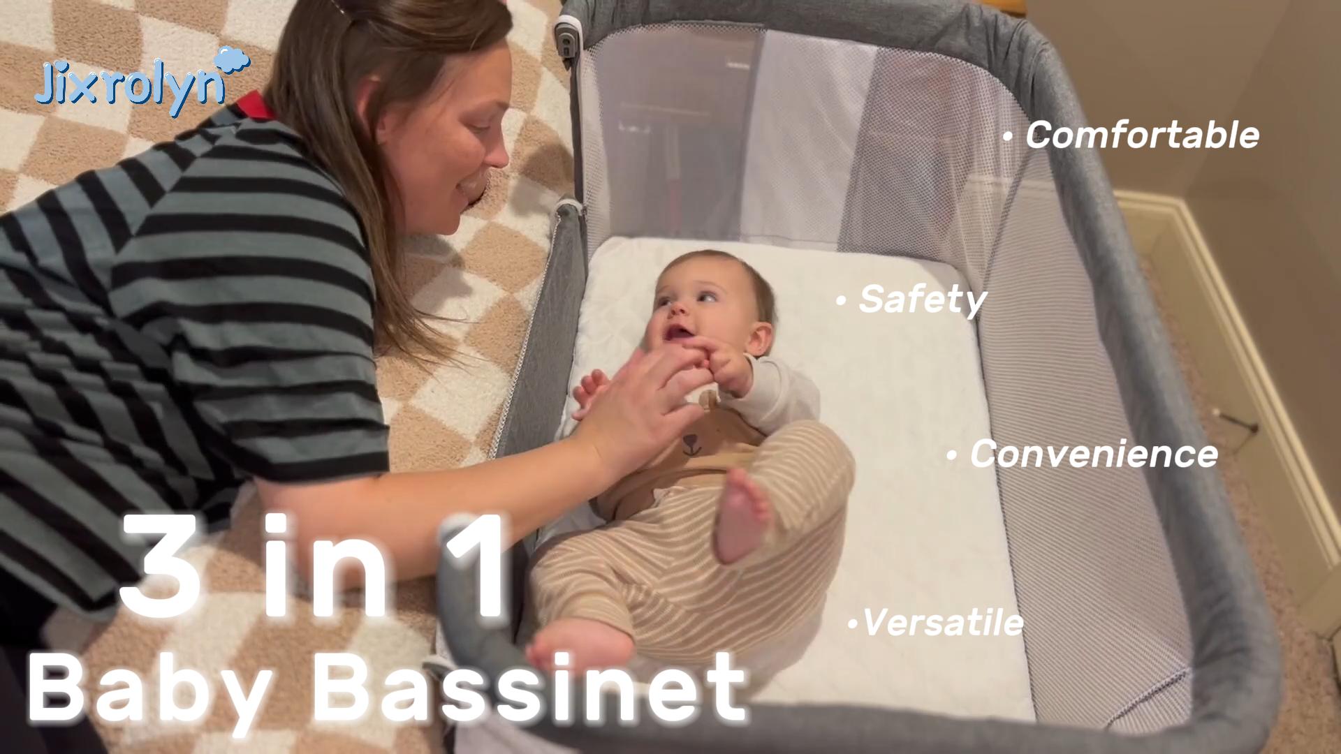 Amazon.com: Jixrolyn 3 in 1 Baby Bassinet Bedside Sleeper, Height