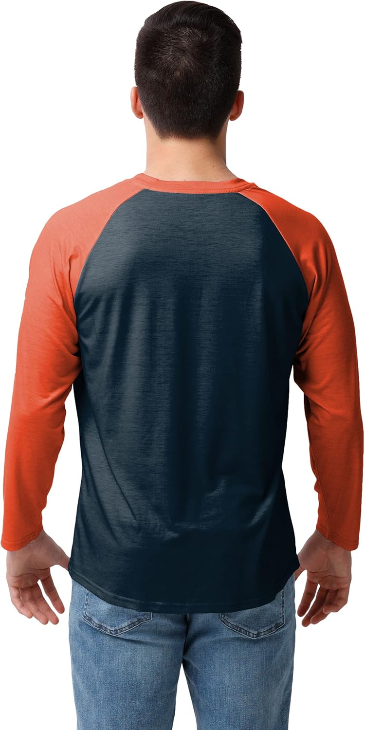 FOCO NFL Mens NFL Team Logo Raglan T-Shirt