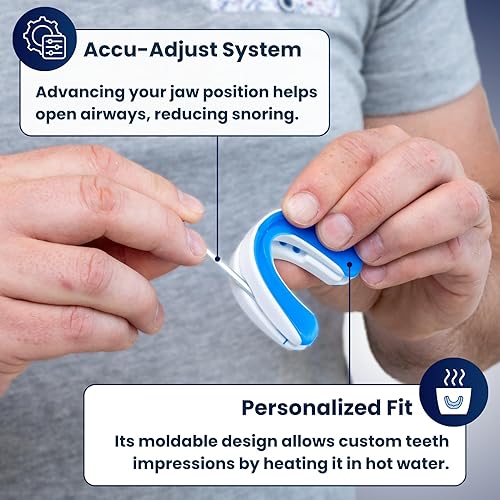 Miniatura 4 de VitalSleep - Protector bucal antironquidos para hombre, dispositivo ajustable para ronquidos, dispositivo antironquidos personalizado con máscara de