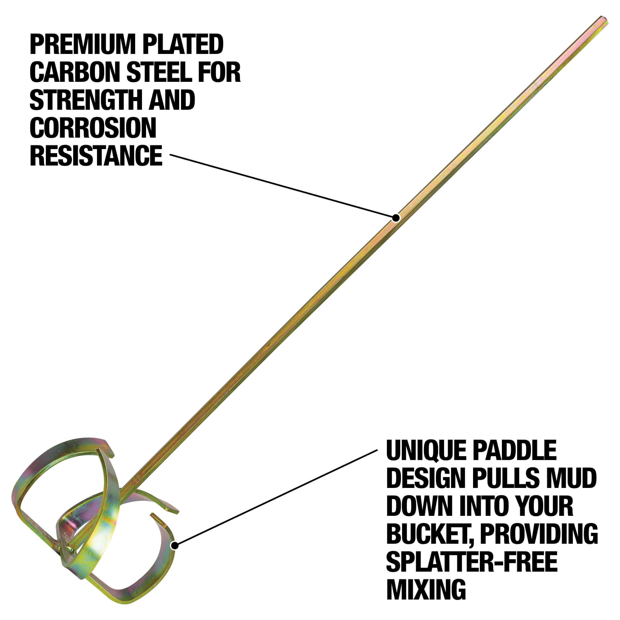 DEWALT Drywall Mud Mixer | 32" Shaft and 7" Head | DXTT-2-292