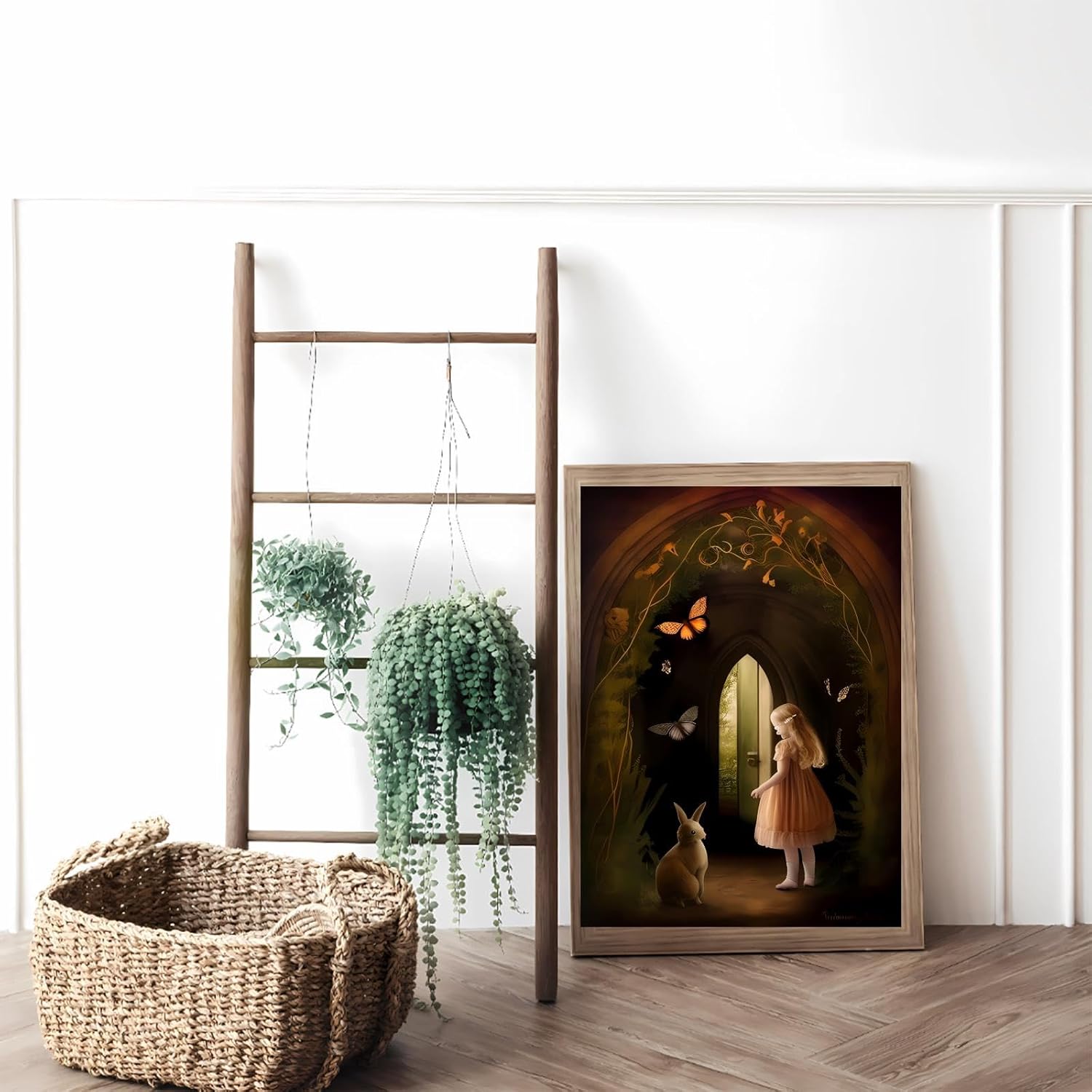 Gabbana Forest Rabbit Fairy Diamond Painting Kits for Adults DIY 5D Fairy Diamond Art Paint with Round Diamonds Full Drill Gem Art Painting Kit for Home Wall Decor Gifts 16x20 Inch