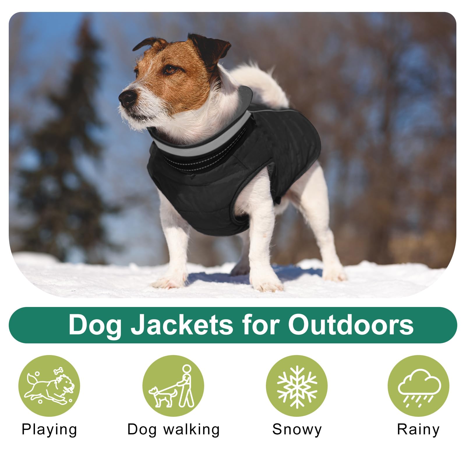 JULY'S SONG Hundejacke Fleece gefüttert Hundemantel Ärmellose Baumwolle Mit Brustgurt Gurt Reflektierende Streifen Design Warme Hunde Bekleidung für Winter Herbst