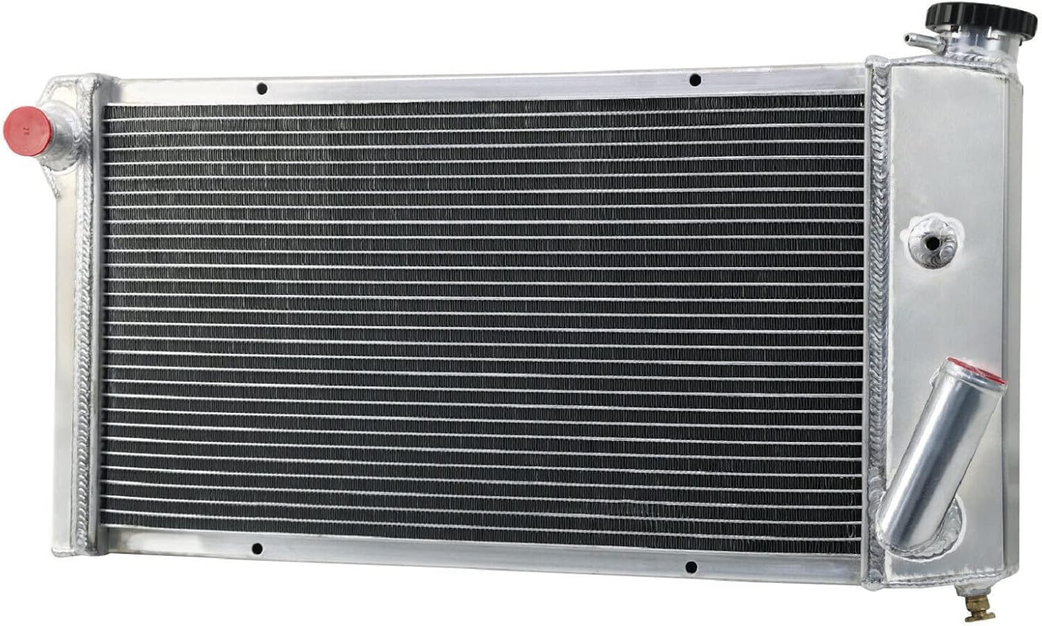 Radiators - 4 Rows All Aluminum Radiator for 1971-1977 Chevy Vega 1972 1973 1974 2.0L 2.3L, fit 1975 1976 Pontiac Astre 2.3L L4 GAS Radiator