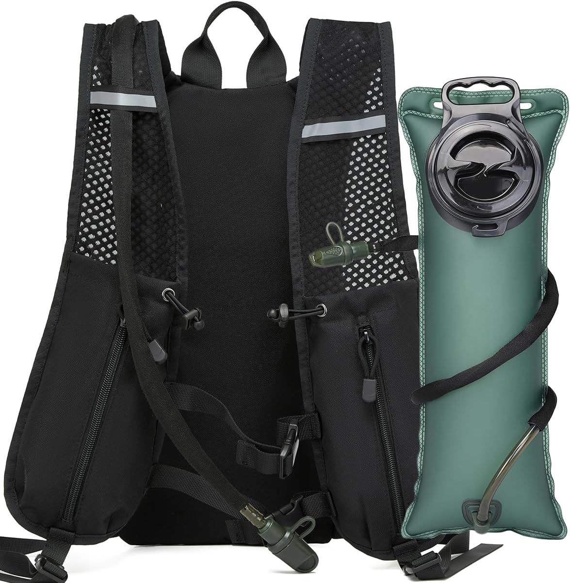 Hydration Vest Pack with 3L TPU Water Bladder Insulation Backpack for Men Women Hydration Bag for Tactical Hiking Biking Running Climbing