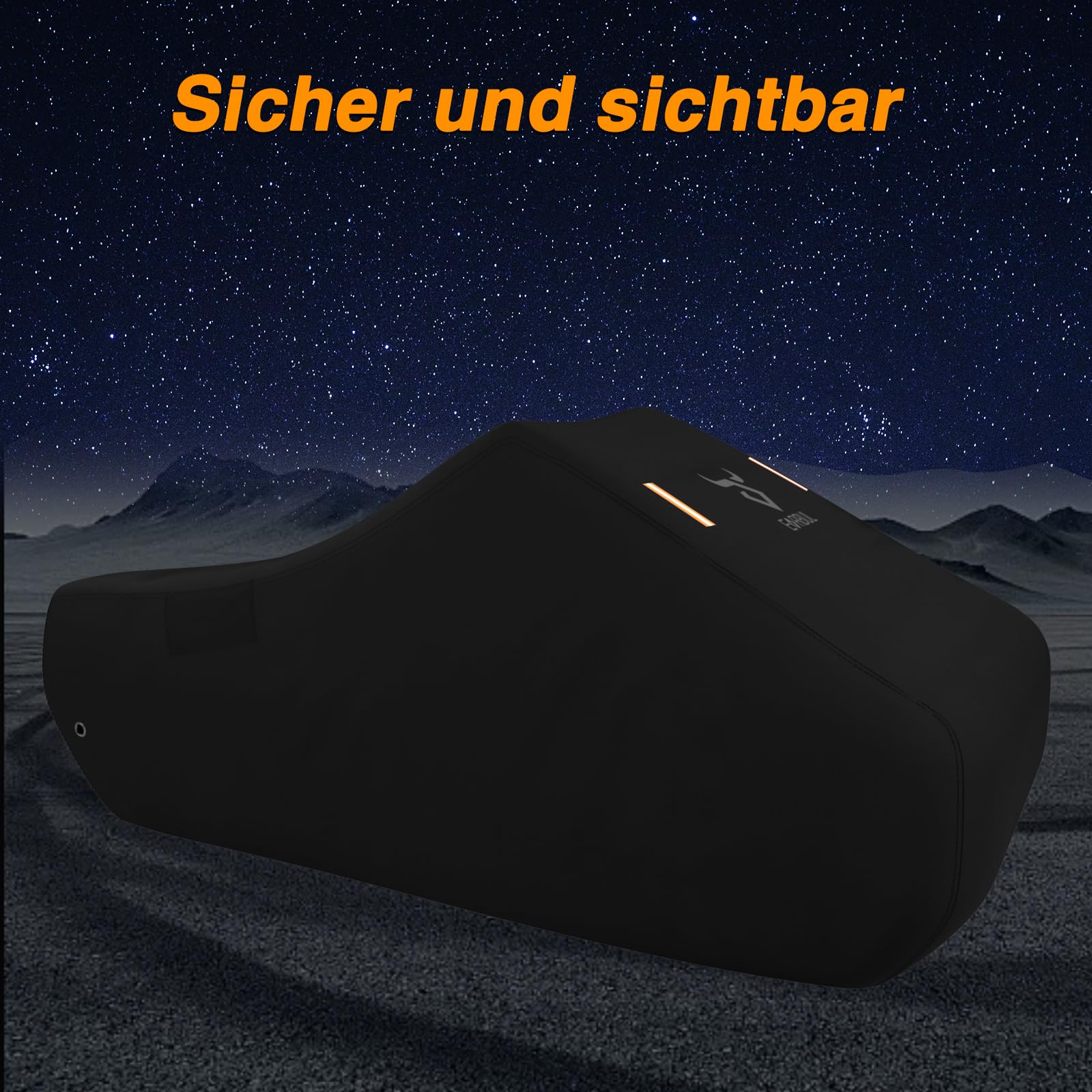 EVRBUL Abdeckung für Dreiradfahrzeuge Staub- und wasserdichte Vollabdeckung, kompatibel mit Can-Am Ryker 600, Ryker 900, Ryker Sport und Ryker Rally Edition. Passt bis 260 cm Länge.