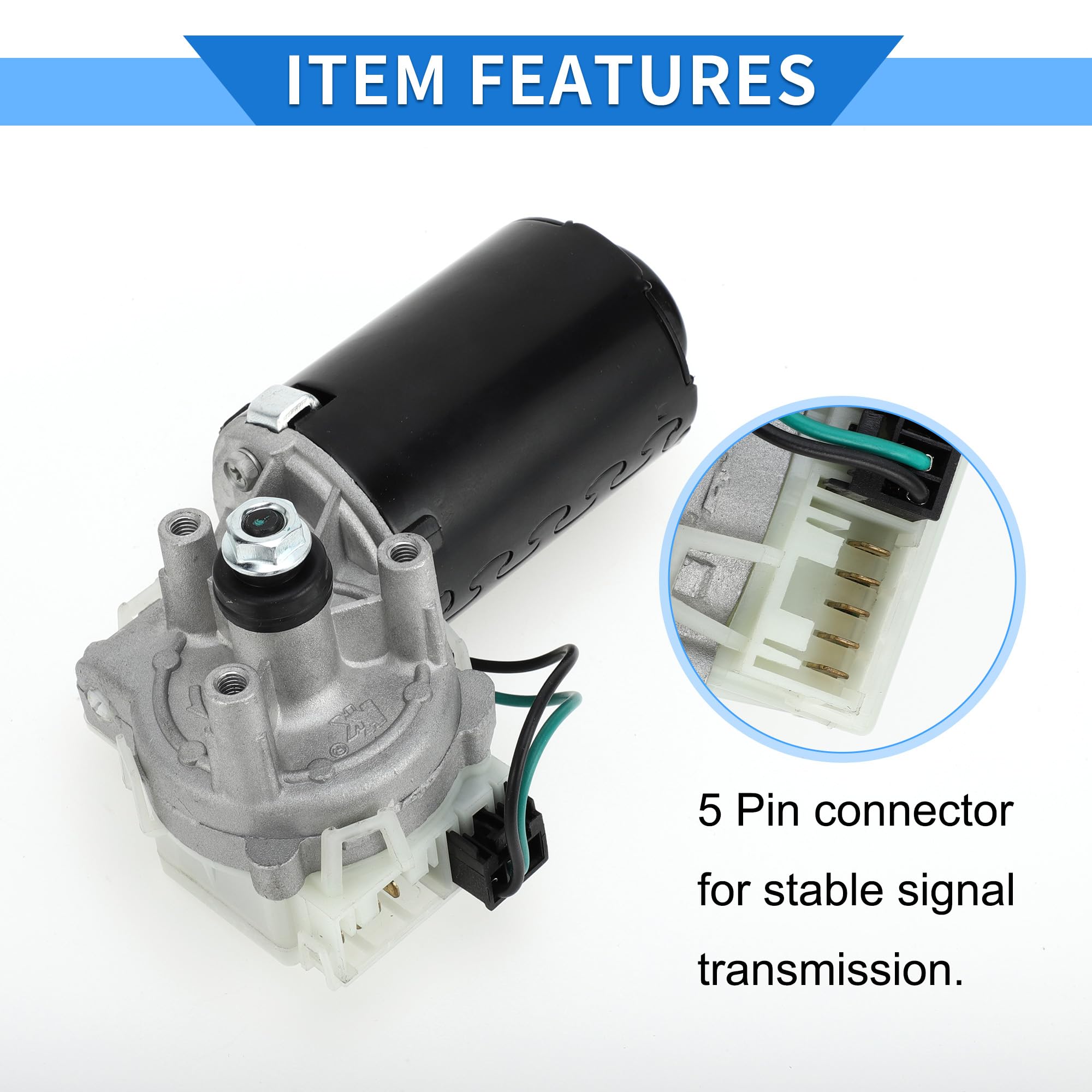 1 pezzo Motore Tergicristallo per Fiat Panda 141 141A Hatchback Van 1980-2004 Sostituzione Motore Tergicristallo Anteriore 5 Pin