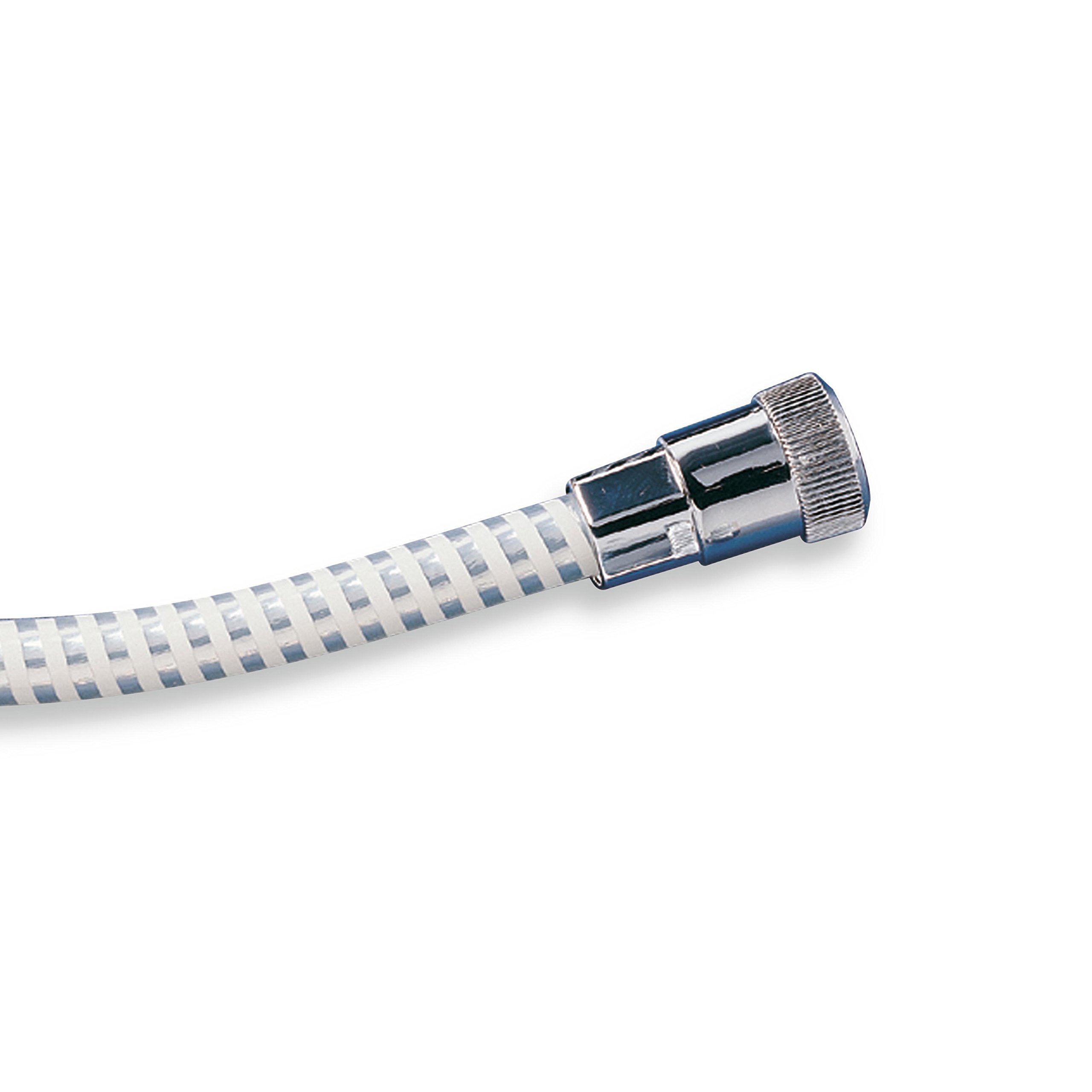 Tatay White Chrome Shower Hose, 1.5 M, Pvc, White, One Size
