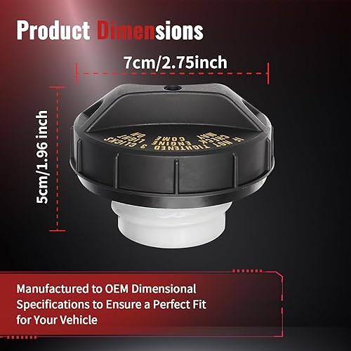 Miniatura 7 de Tapa de Combustible Tapa de Gasolina para Honda Accord Civic del Sol Odyssey Prelude CR-V Insight S2000, Acura Legend NSX TL Integra RL CL MDX, OE