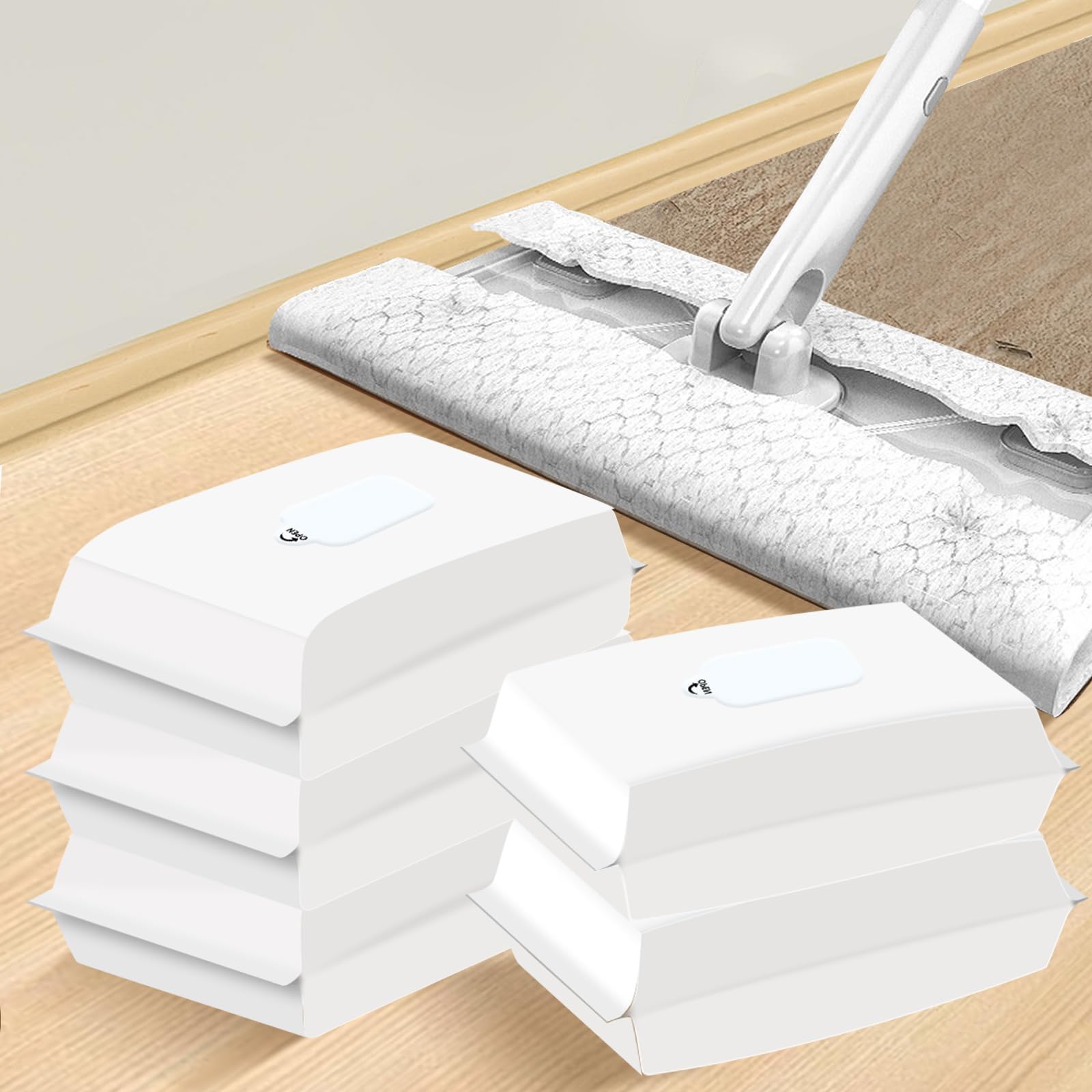 ASelected 6 Pack Wet Floor Cleaning Wipes (Total of 150 Floor Wipes