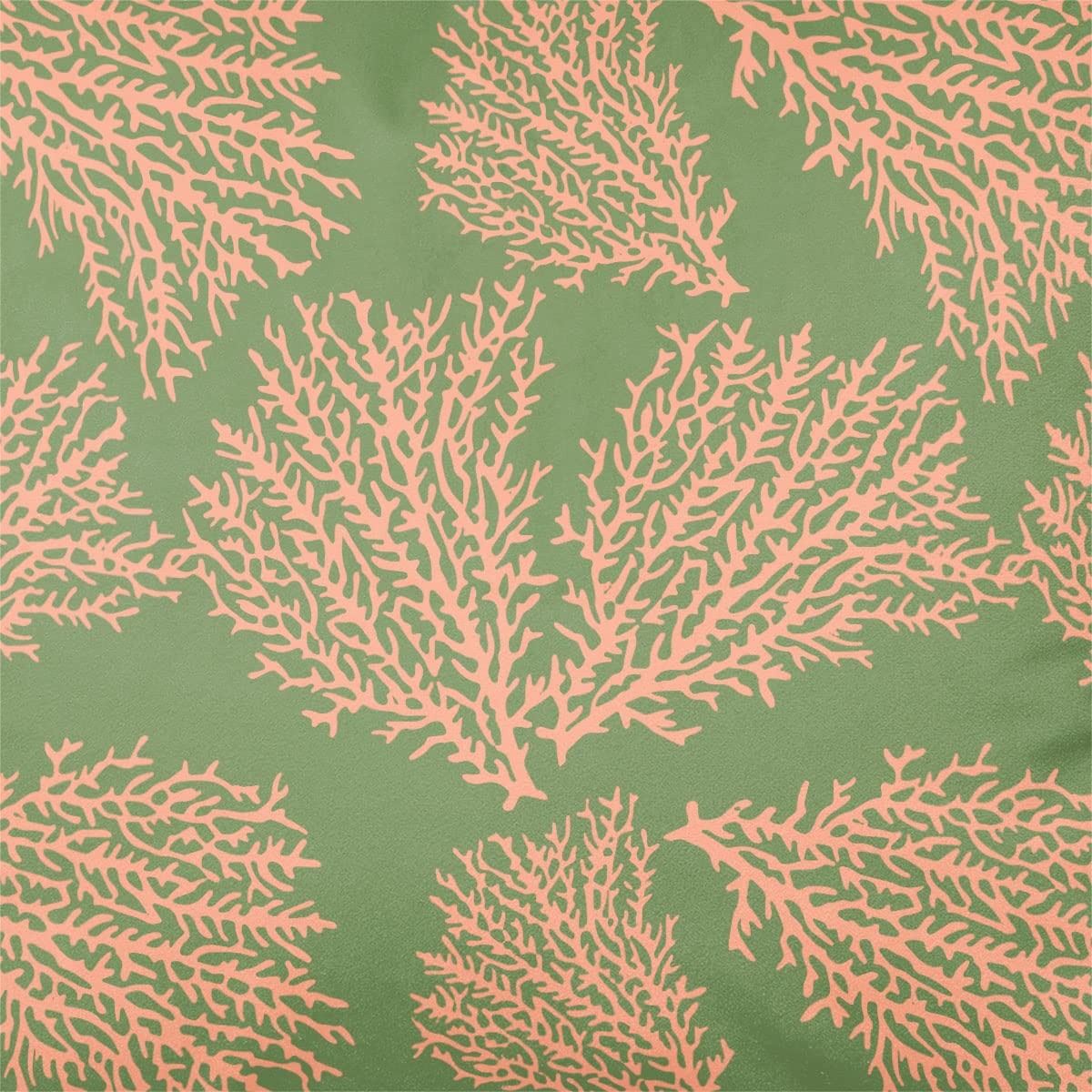 Izabela Peters Sage Luxury Upholstery Curtain Fabric - Eco-Friendly Velvet - Designer Blind, Craft, Sewing Fabric By The Metre - Coral - Green - 1/2 Metre