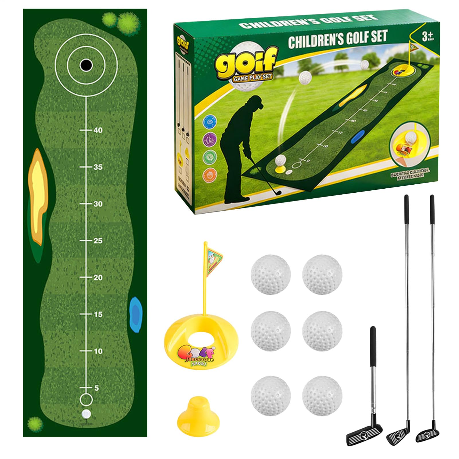 Set da Golf per Bambini | Gioco da Giardino | Mazze da Golf per Ragazzi,Per bambini prescolari, compleanni, vacanze, cortile, , giardino, feste familiari, asili , spiaggia, campeggio, infantile