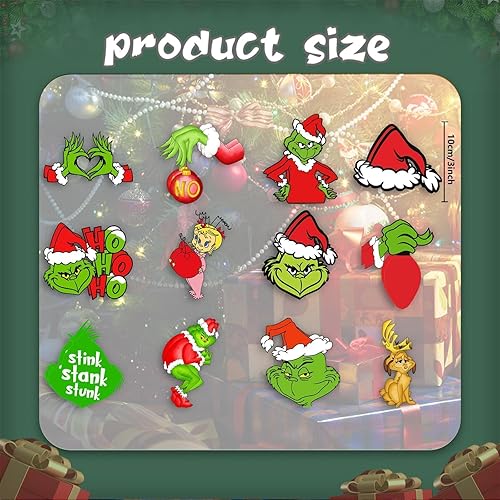 Miniatura 2 de 24 adornos de madera de Navidad, adornos de árbol de Navidad, adornos colgantes de madera de Navidad para Navidad, vacaciones, Año Nuevo, invierno,