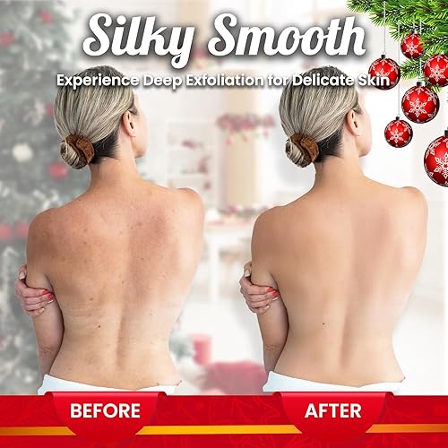 Miniatura 18 de Tamaño extra grande de 35.4 x 11 pulgadas (2 unidades) - Paños de baño exfoliantes asiáticos coreanos para cuerpo y espalda, toalla de rayón de 2