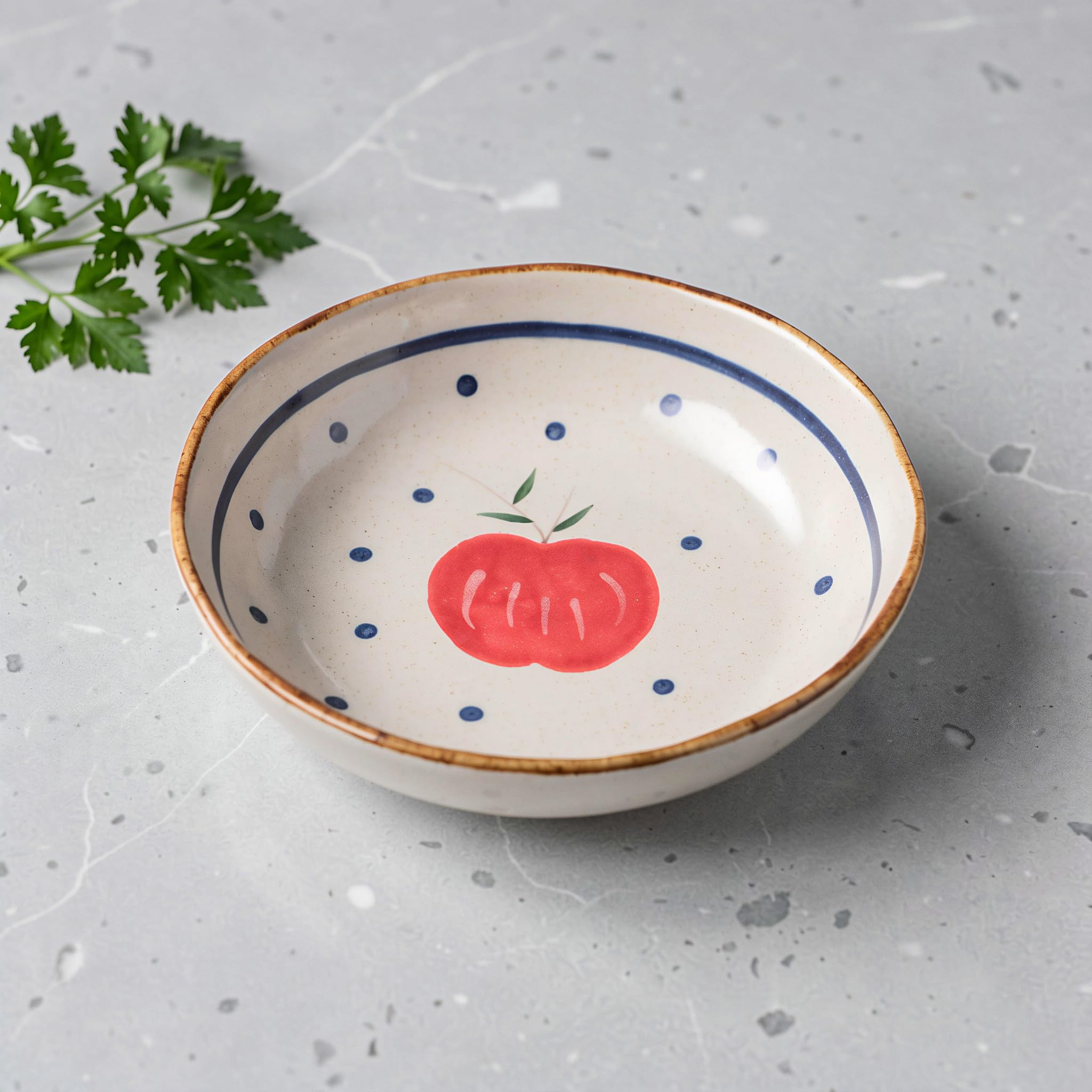 Gatuida Servierschüssel aus Keramik für Obstsalat, 18 cm (7 Zoll), im