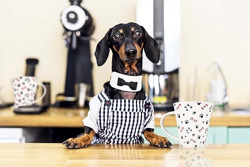 Miniatura 3 de K-Kraft Dog Paws - Taza de café de cerámica navideña de 12 onzas en caja de regalo