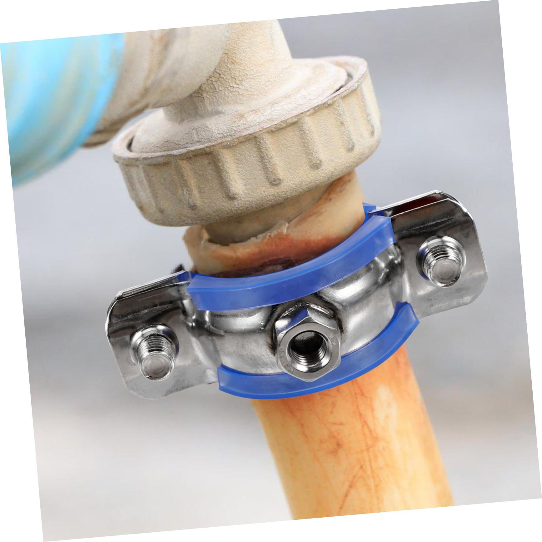 Operitacx 5 Set Fascetta Per in Acciaio Inossidabile Morsetto Per Regolabile Parete Morsetto Dell'anello Del Fascia Fascette Per Per 2 Pezzi*5