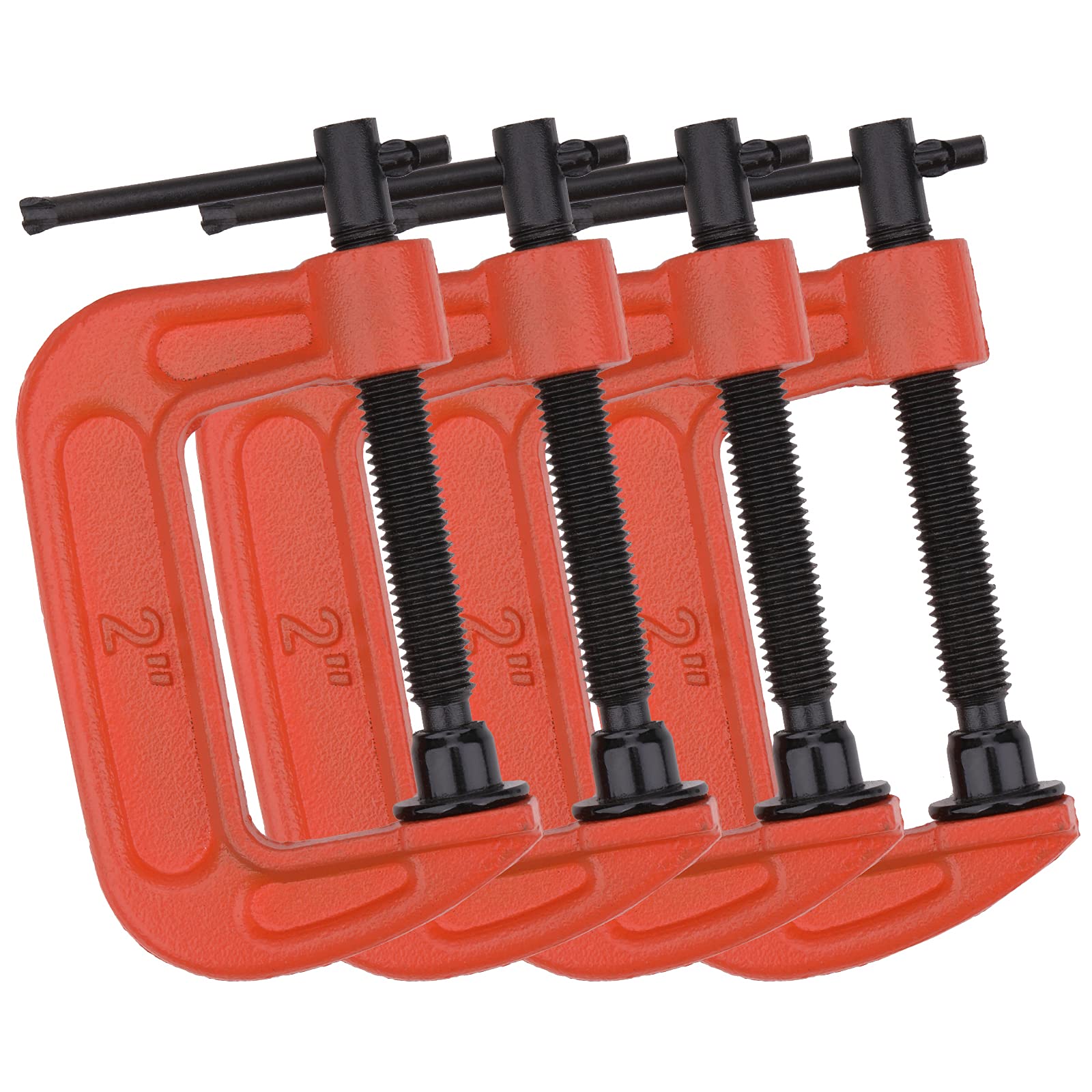 Buy CEE 4 Pack 2 Inch CClamp Set, Heavy Duty G Clamps with 2 Inch Jaw