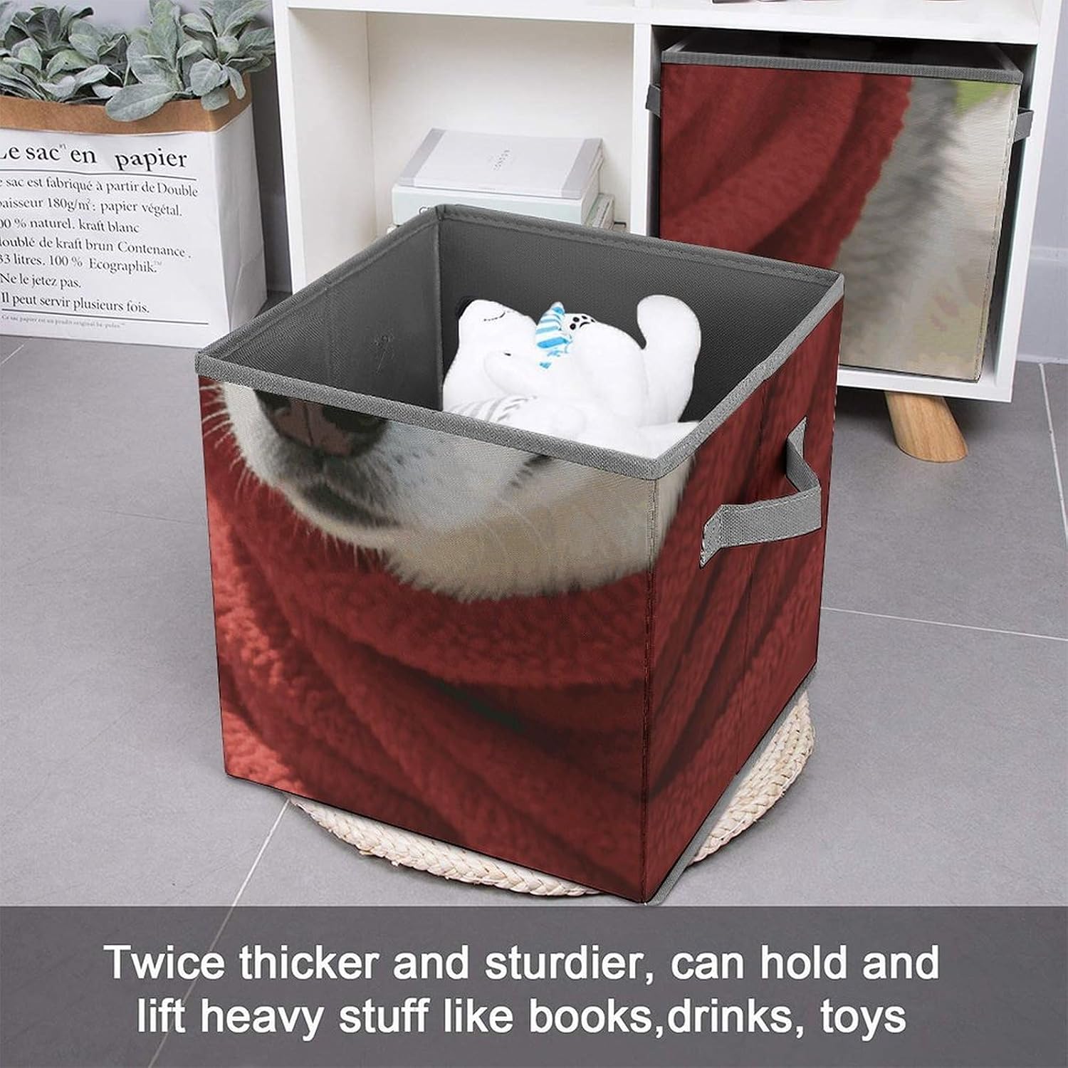 Funny HuskyFoldable Sturdy Storage Bins image 3