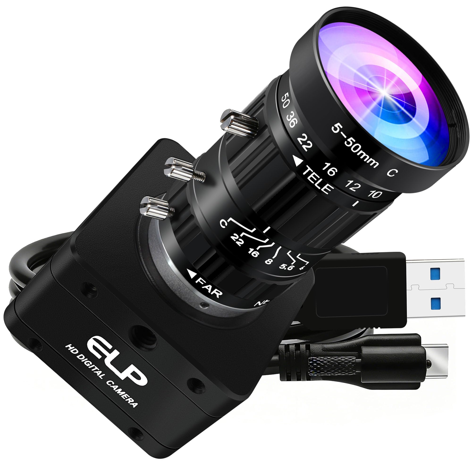 Amazon.com: ELP High Speed 4K 60FPS USB Camera Manual Zoom Webcam