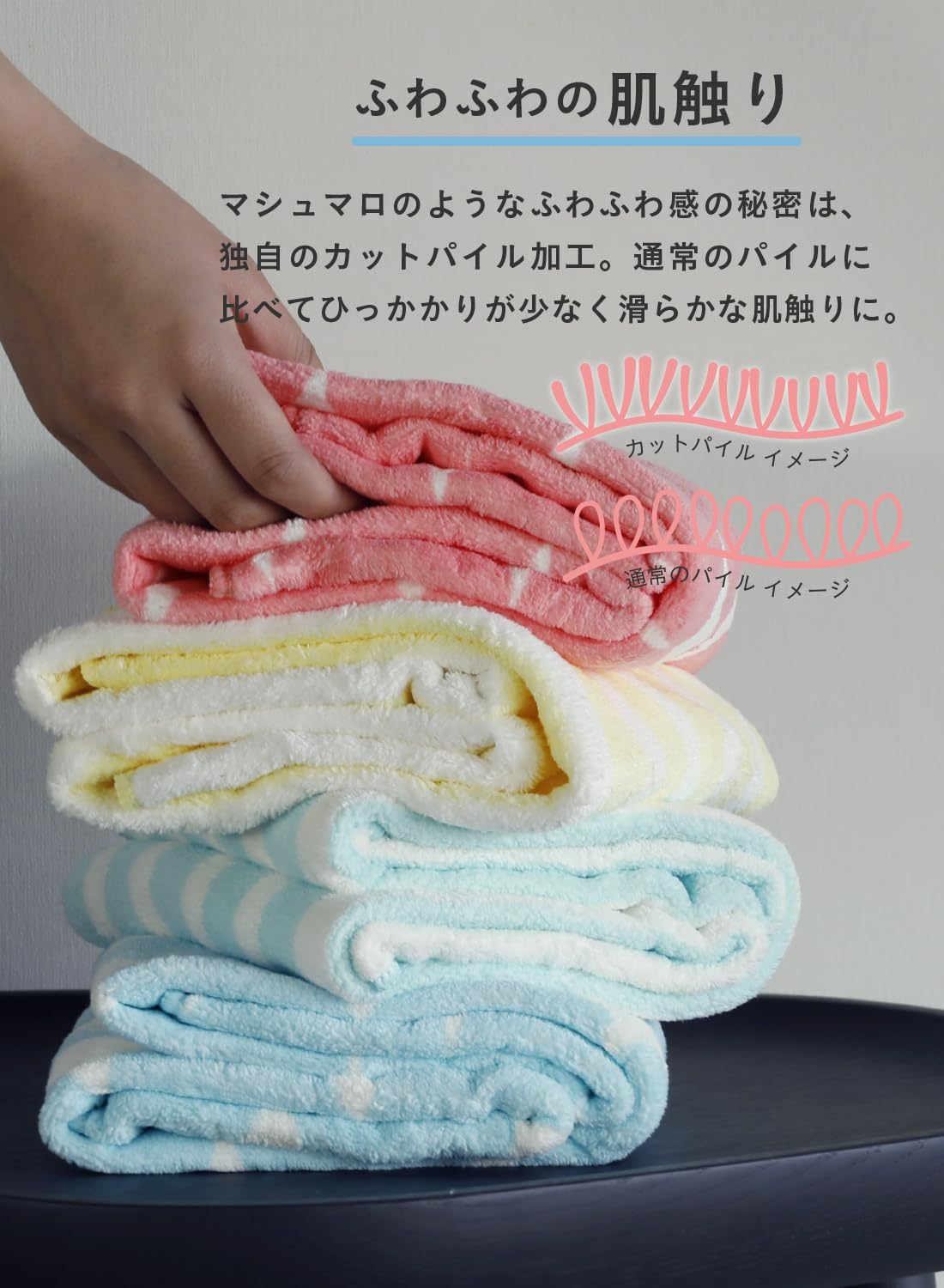 Amazon.co.jp: carari(カラリ) ヘアドライタオル 吸水力[3.3倍]の