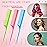 Leinuosen 3 Pack Rat Tail Combs Fine Tooth Parting Tip for Women Carbon Fiber Heat Resistant Anti Static Teasing for Back Combing Root Teasing Adding Volume Evening Styling(Green, Pink, Blue)