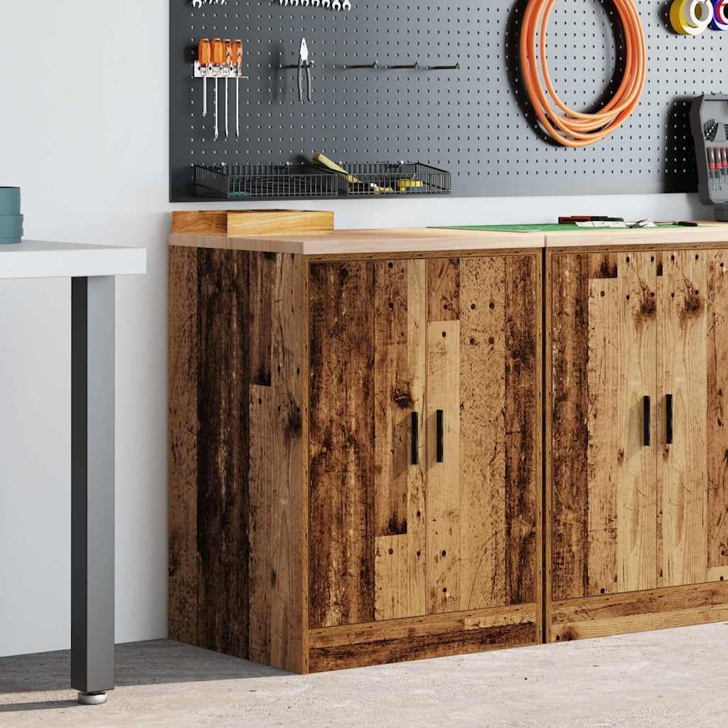 Armadietto porta attrezzi per garage e officina, in legno