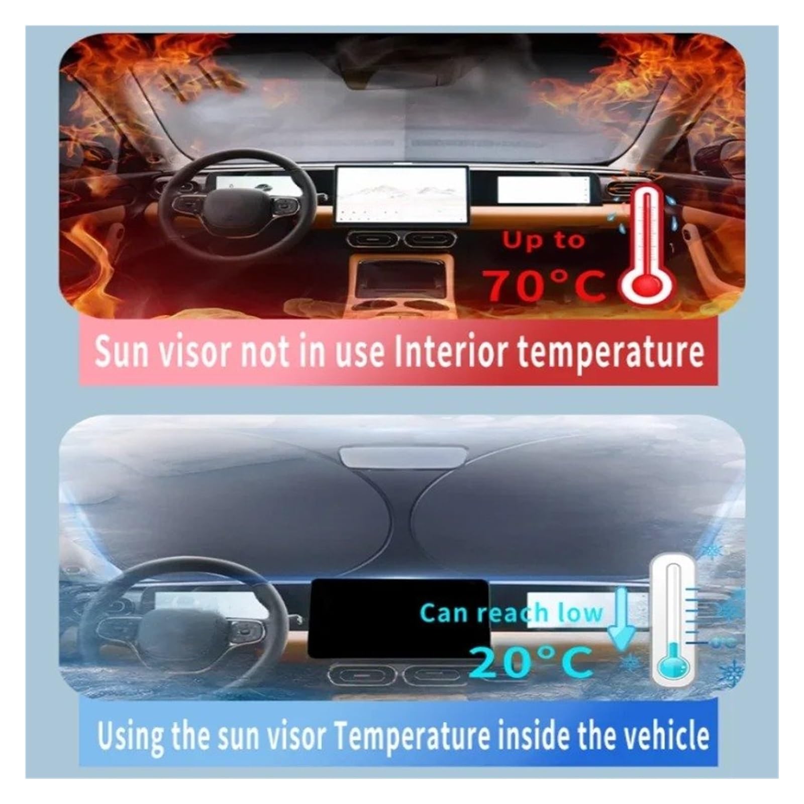 Parasole Auto Per Citroen DS 4 DS4 2010~2018 2015 2016 Parabrezza Anteriore Parasole Isolamento Termico Raffreddamento Estivo Visiera Parasole Auto Parabrezza