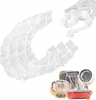 50 Coperture Antipolvere Per Elettrodomestici - Trasparenti, 80x80 Cm, USA E Getta - Foto 3